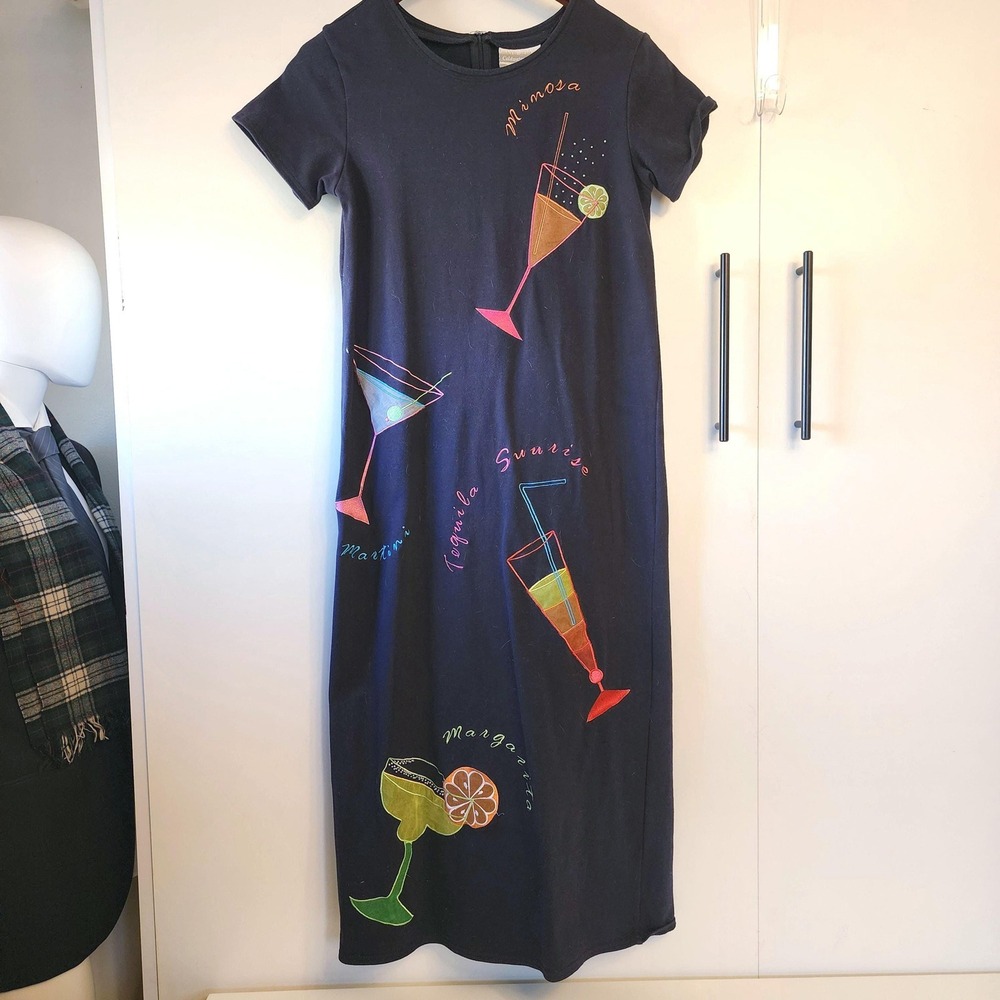 XS Black Cocktail Happy Hour Lover Maxi Dress by ColdwaterCreek, Size XS